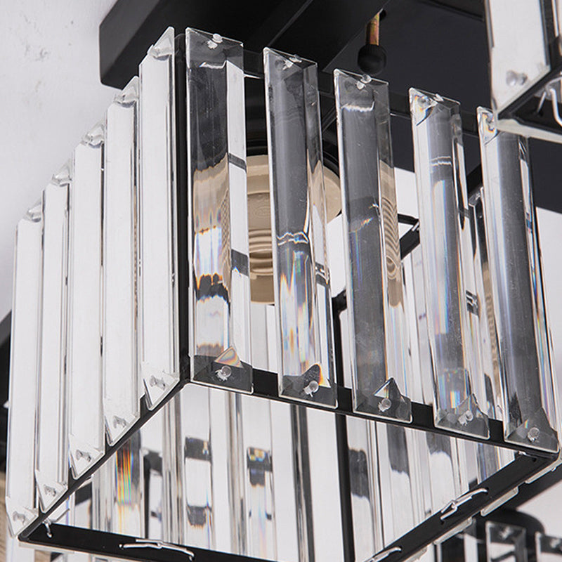 Anya's Modern Crystal Chandelier - Square Design