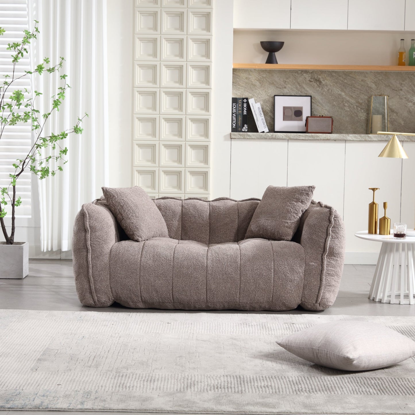 Cozy Beanbag Chair with High Resilience Foam Core