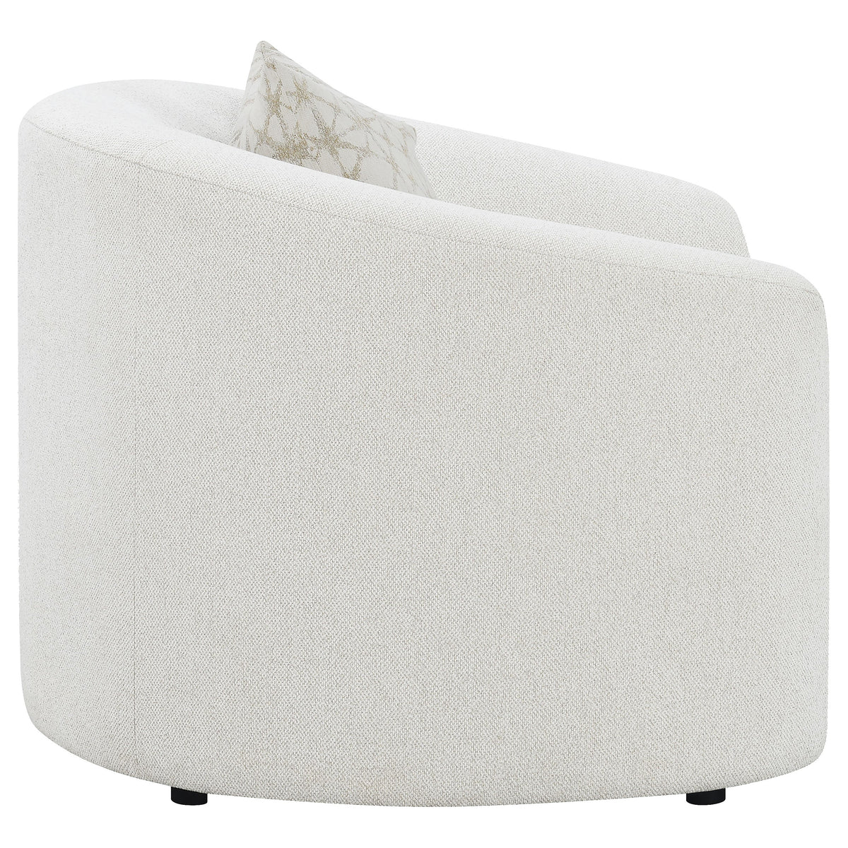 Rory Latte Sloped Arms Chair with Pillow