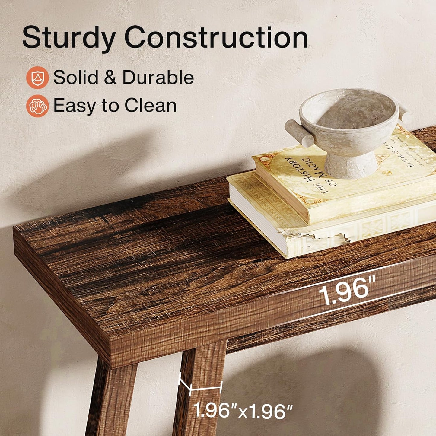 70.9 Inches Extra Long Farmhouse Console Table