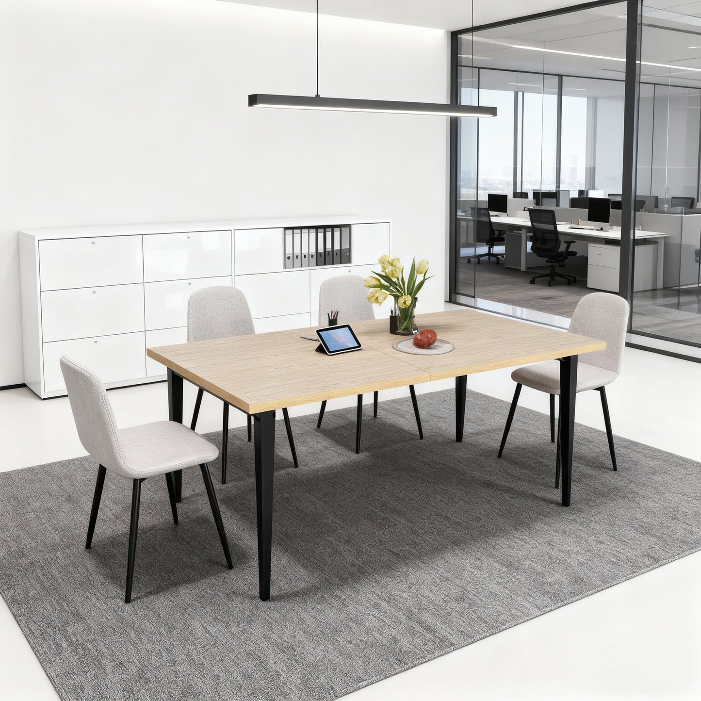 63-Inch Modern Dining Table