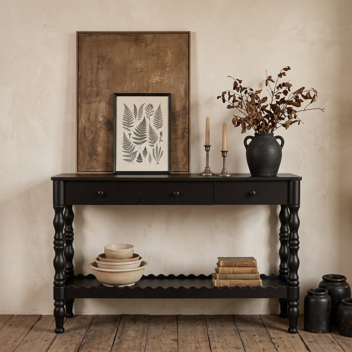 47.2'' Solid Wood Console Table for Entryway
