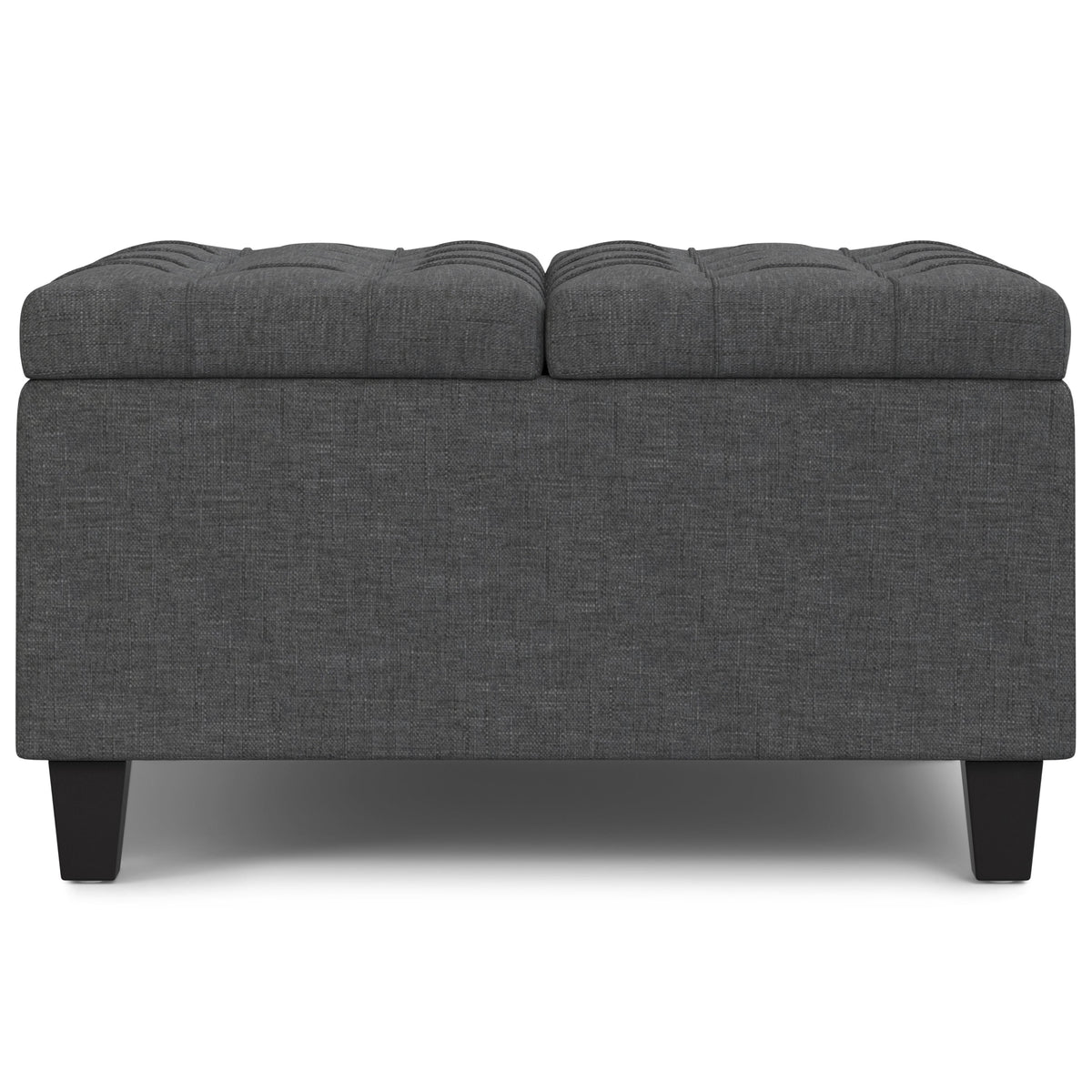 Harrison 30 Inch Wide Small Square Coffee Table Storage Ottoman