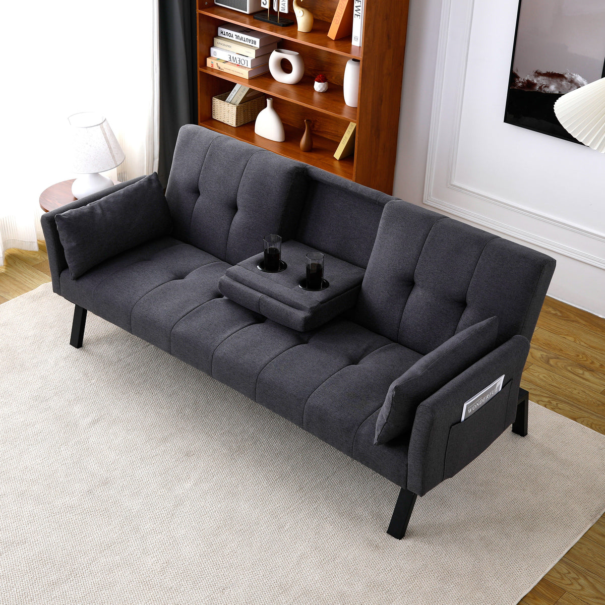 70-Inch Multi-Functional Cotton Sofa Bed