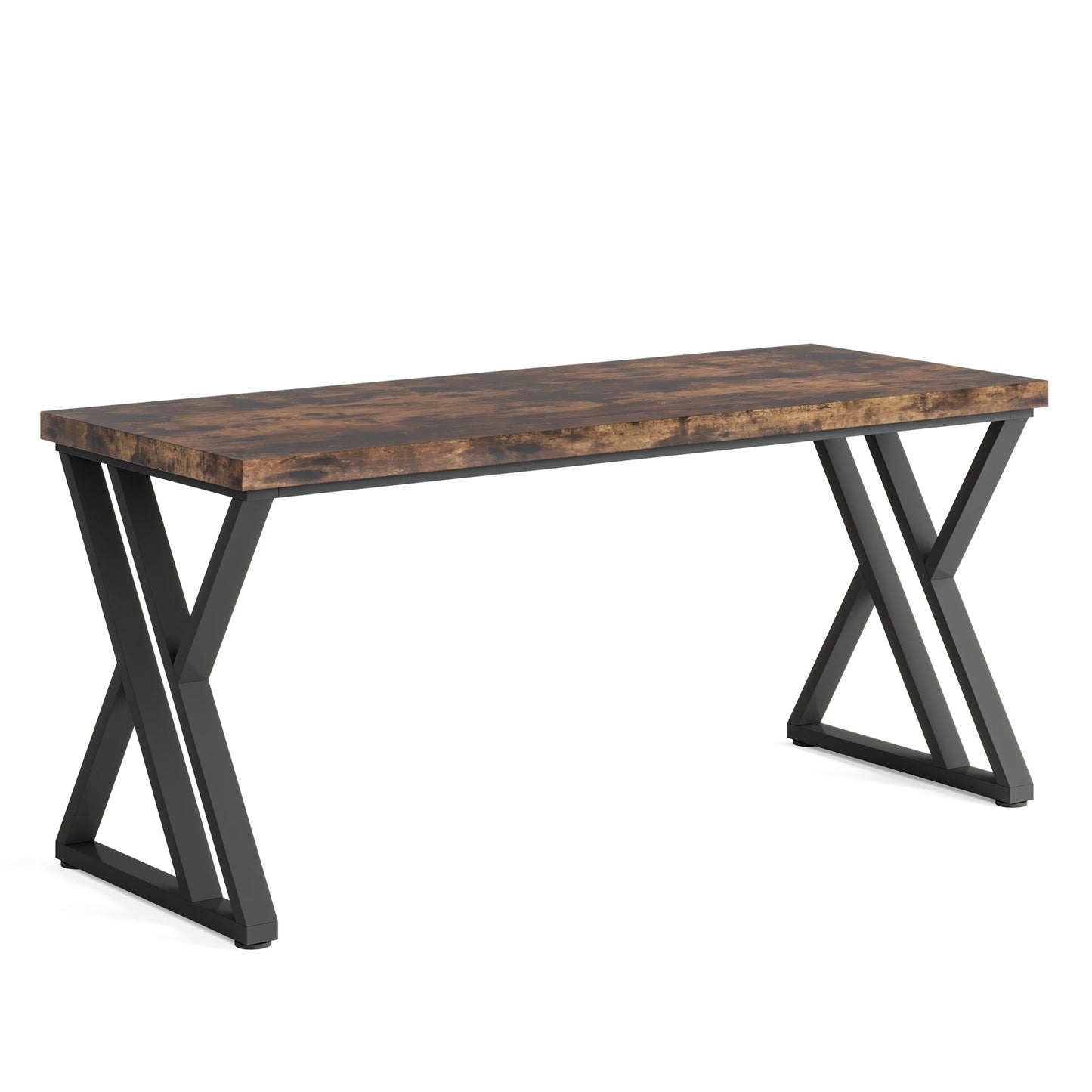55 Inches Modern Writing Desk with Z-Shaped Metal Legs