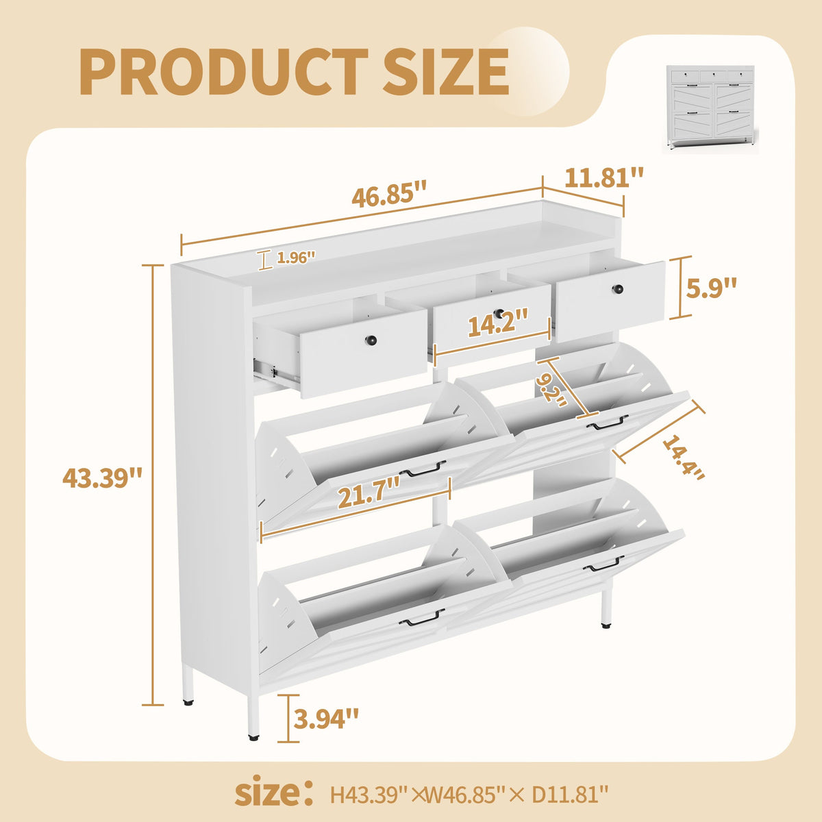 Metal Shoe Cabinet