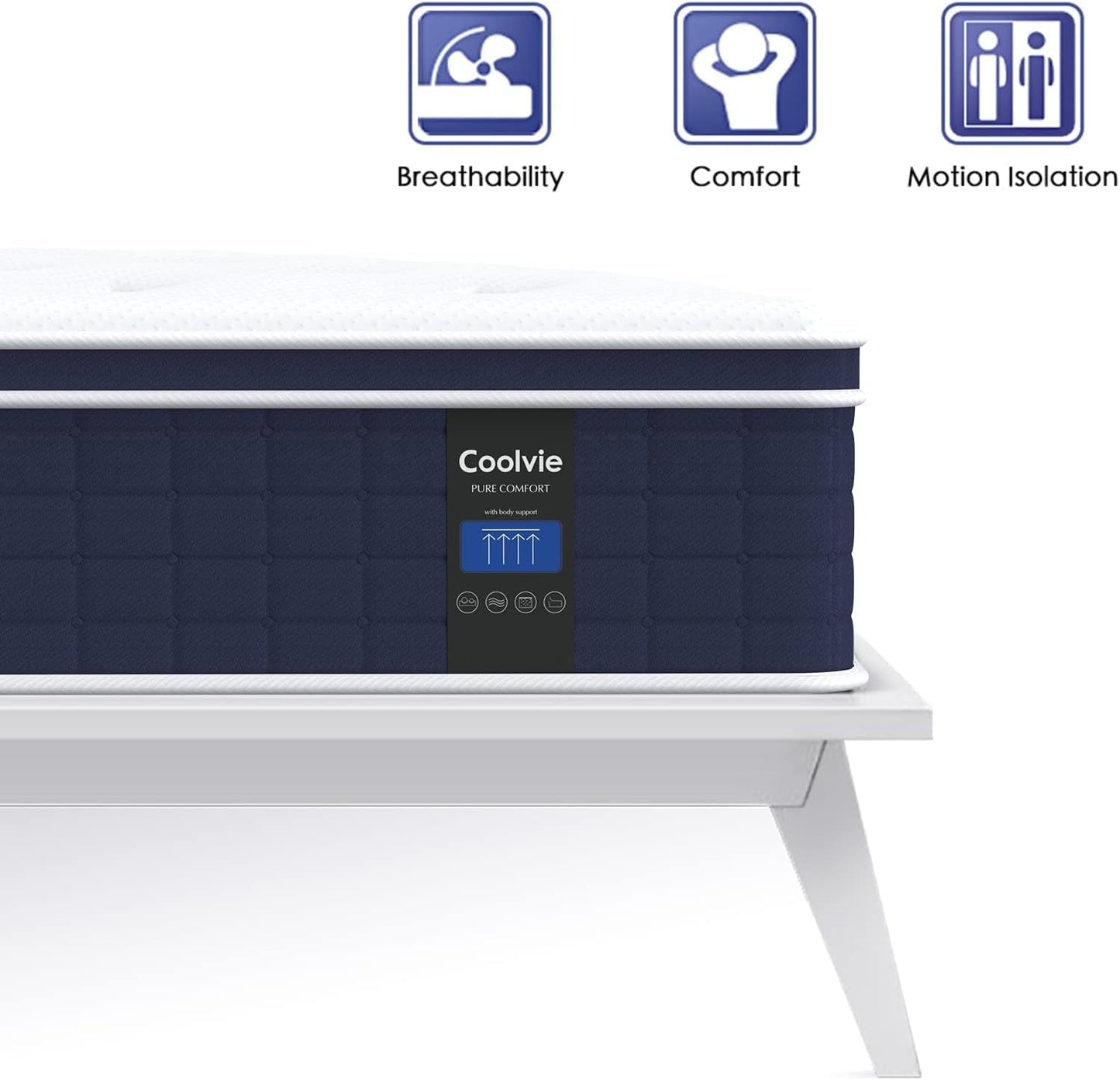Twin TwelveInch Hybrid Mattress With Premium Pocket Coils