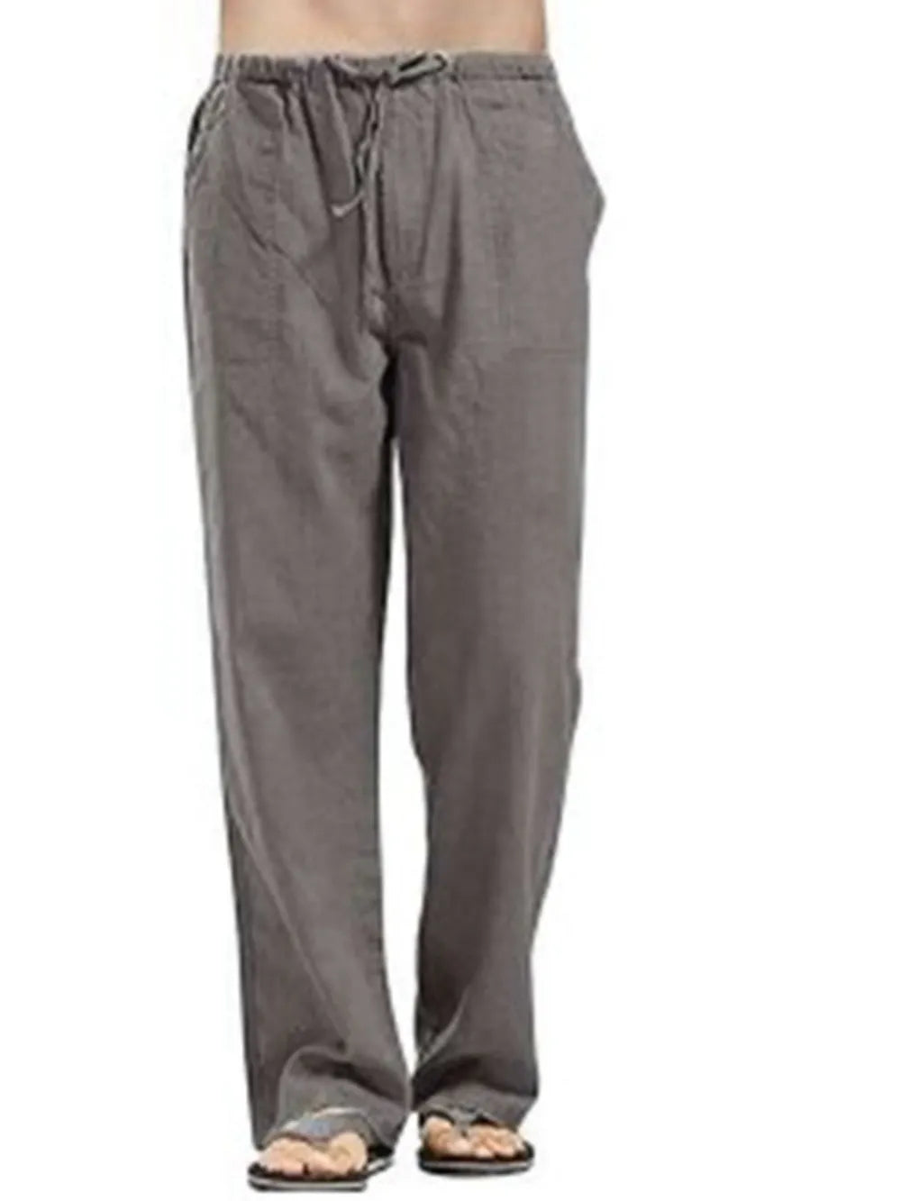 Drawstring Pants with Pockets Plus Size