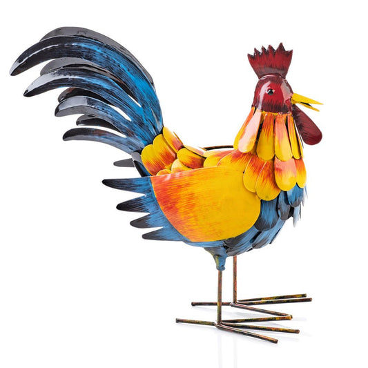 Rustic Rooster Garden Art Sculpture