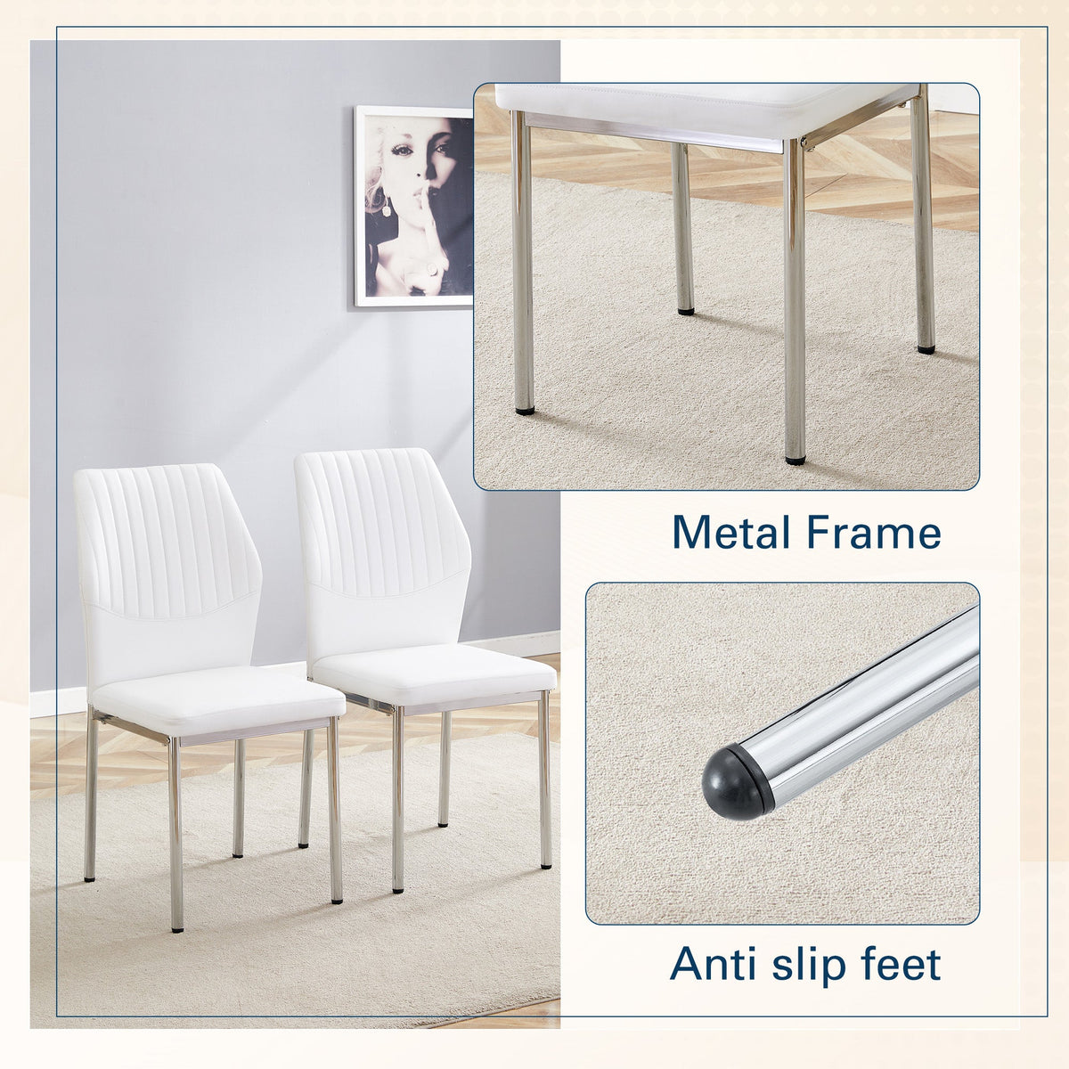 Luxury Simple Chair - Set of 6