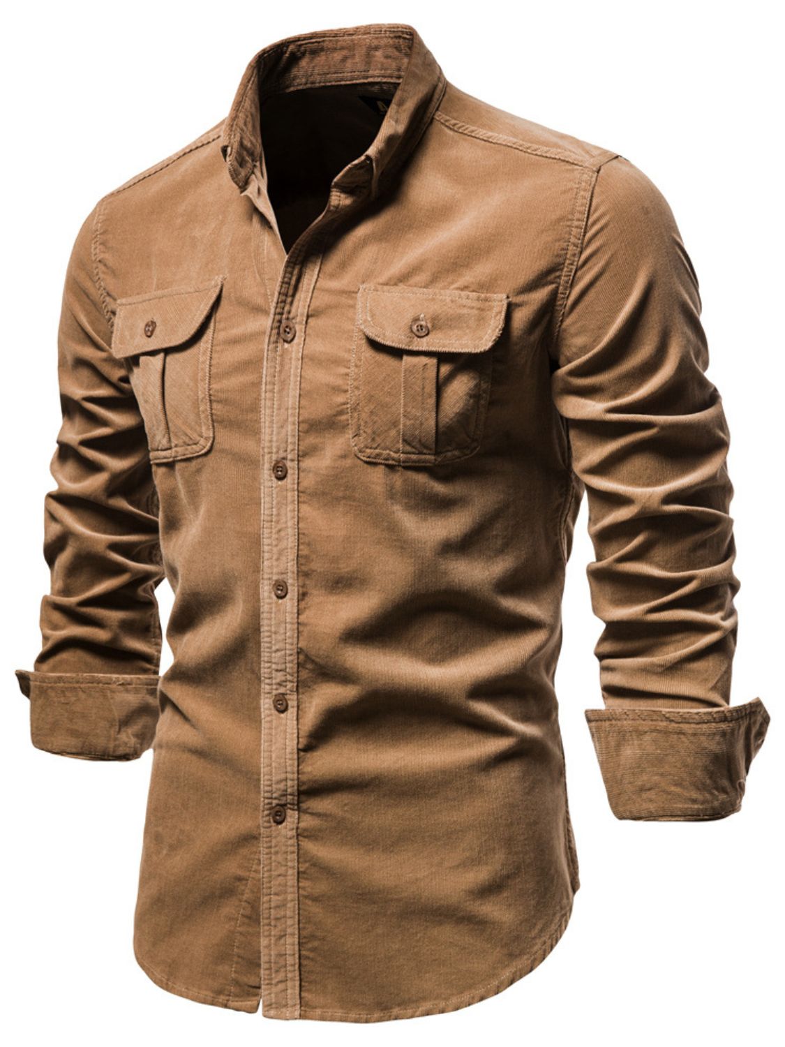 Button Down Collared Neck Shirt Plus Size