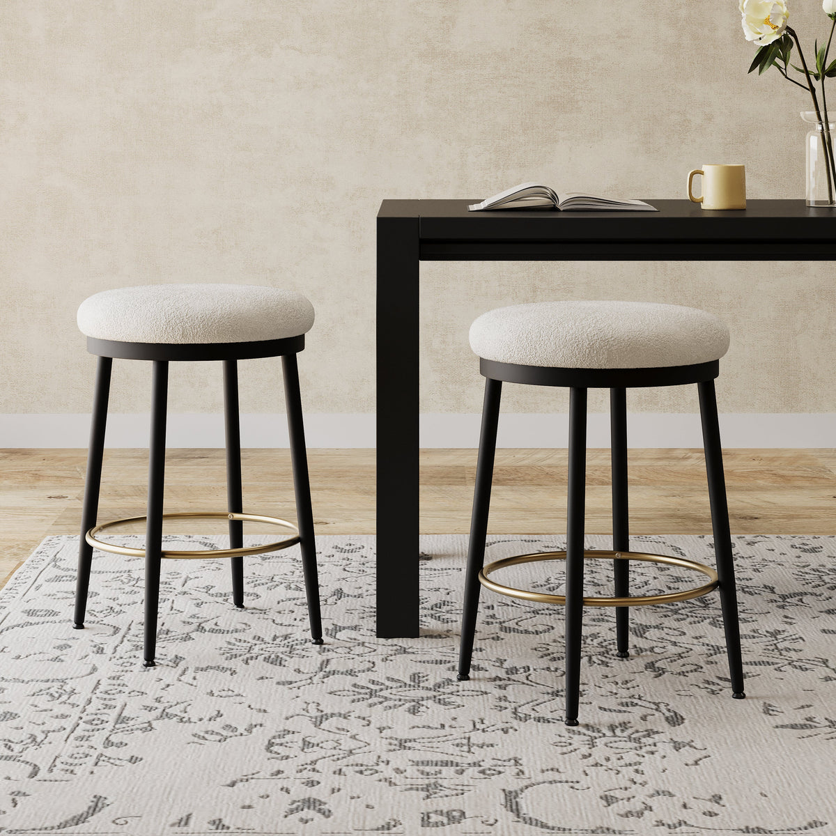 24.75" Modern Counter Stools Set of 2