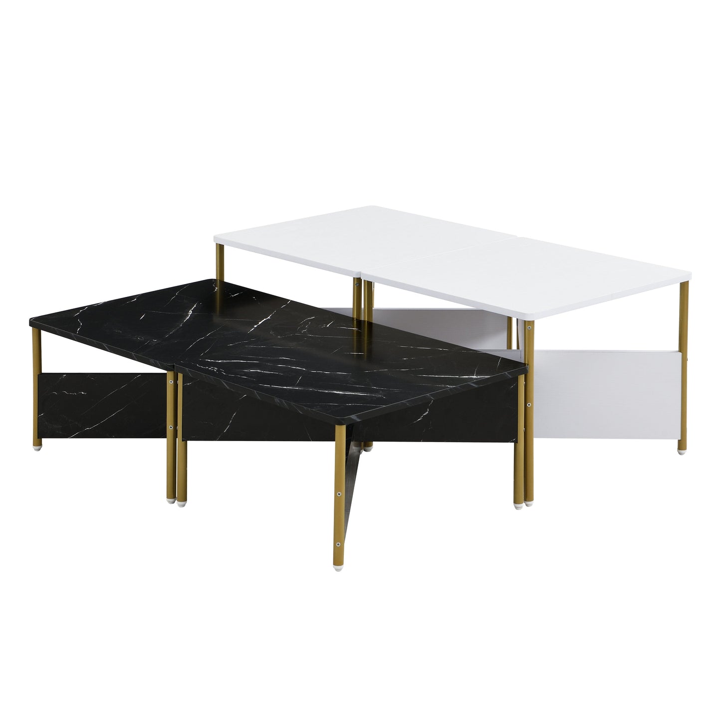 Modern Nesting Coffee Tables Set of 4 - Mid Century Modern Design