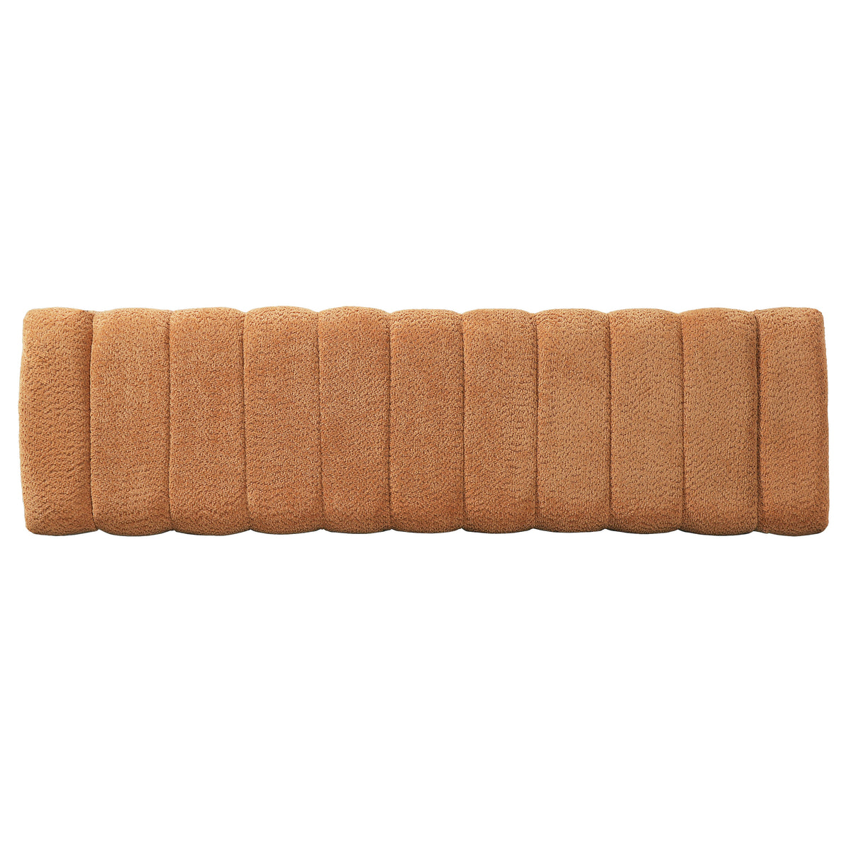 63-Inch Modern Minimalist Multi-Functional Boucle Bench - Orange