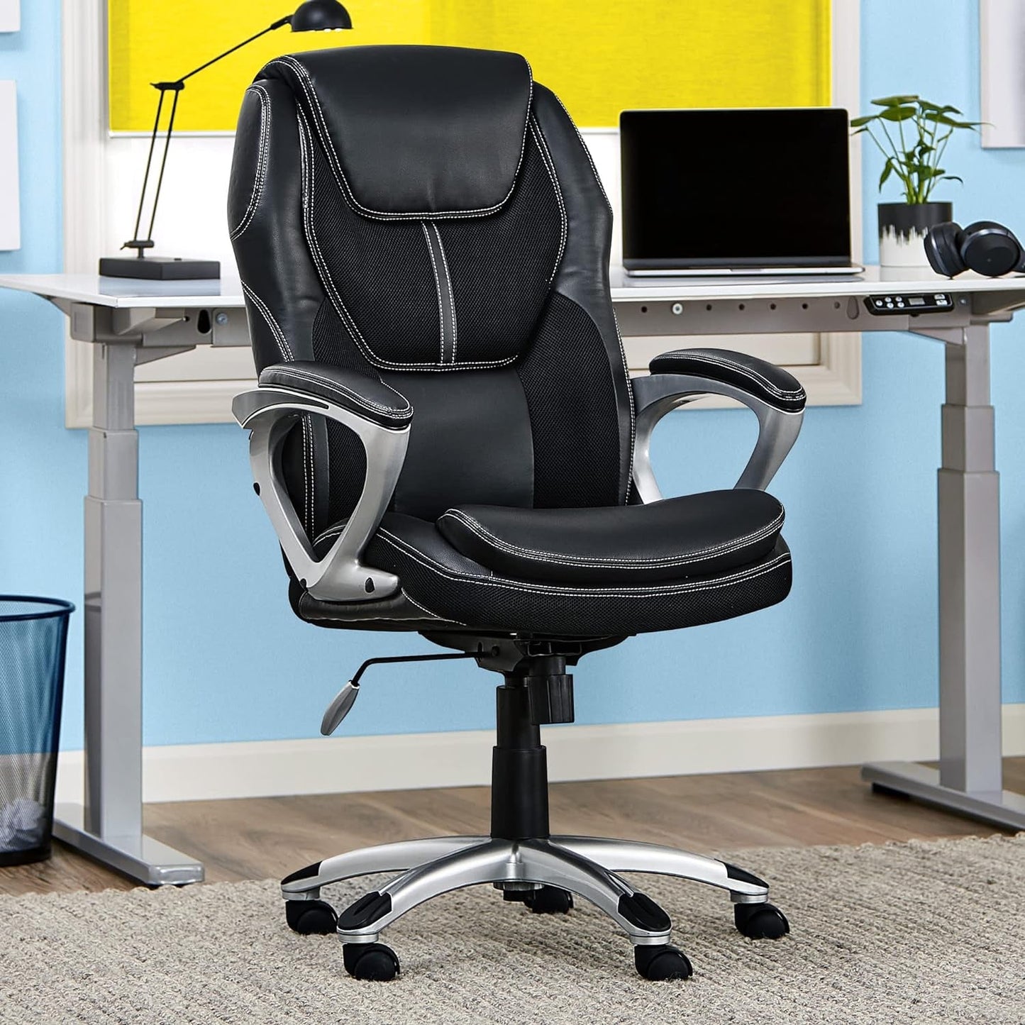 Amplify Executive Office Chair Black With Lumbar Support