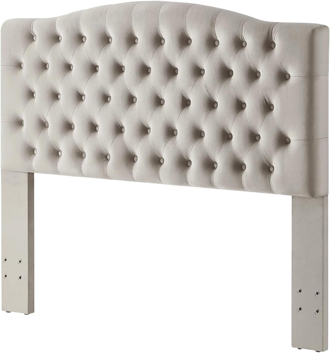 Elegant Velvet Tufted Queen Headboard for Ultimate Comfort
