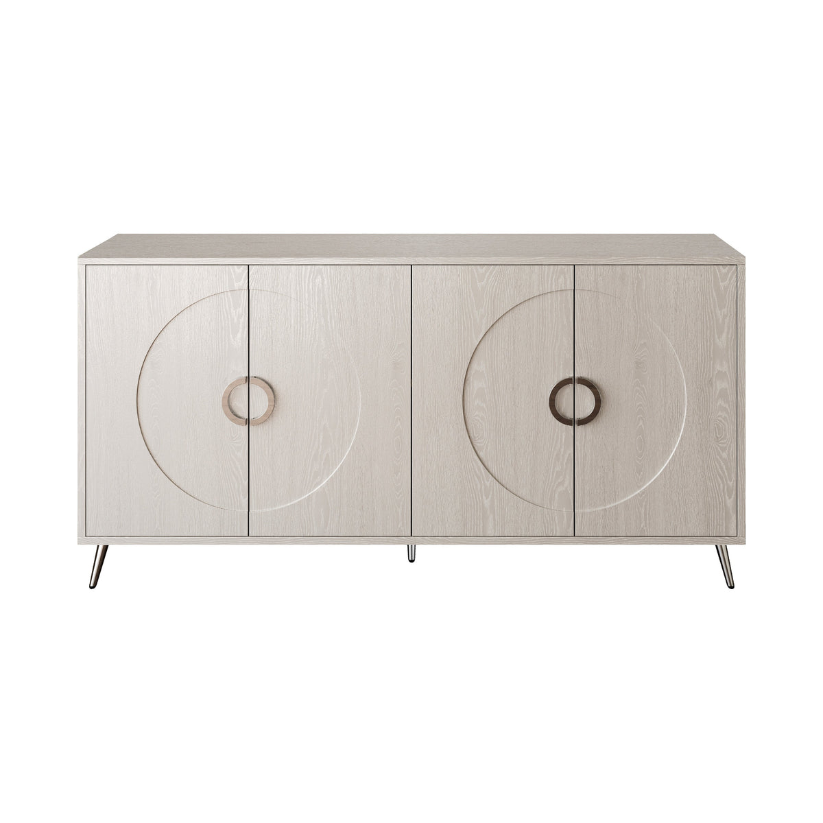 Modern Lacquered 4 Door Wooden Cabinet Sideboard