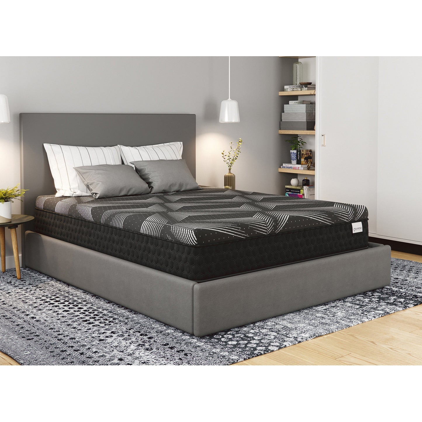 Diamond Matrix Copper Cooling Hybrid Queen Mattress 11-Inch Medium Feel
