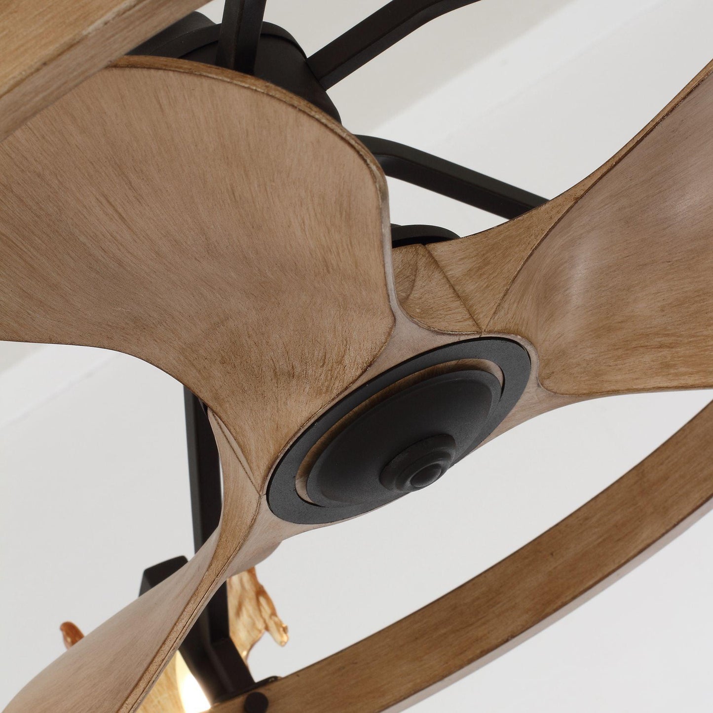 34" Bucholz Farmhouse DC Motor Downrod Mount Reversible Ceiling Fan with Lighting and Remote Control