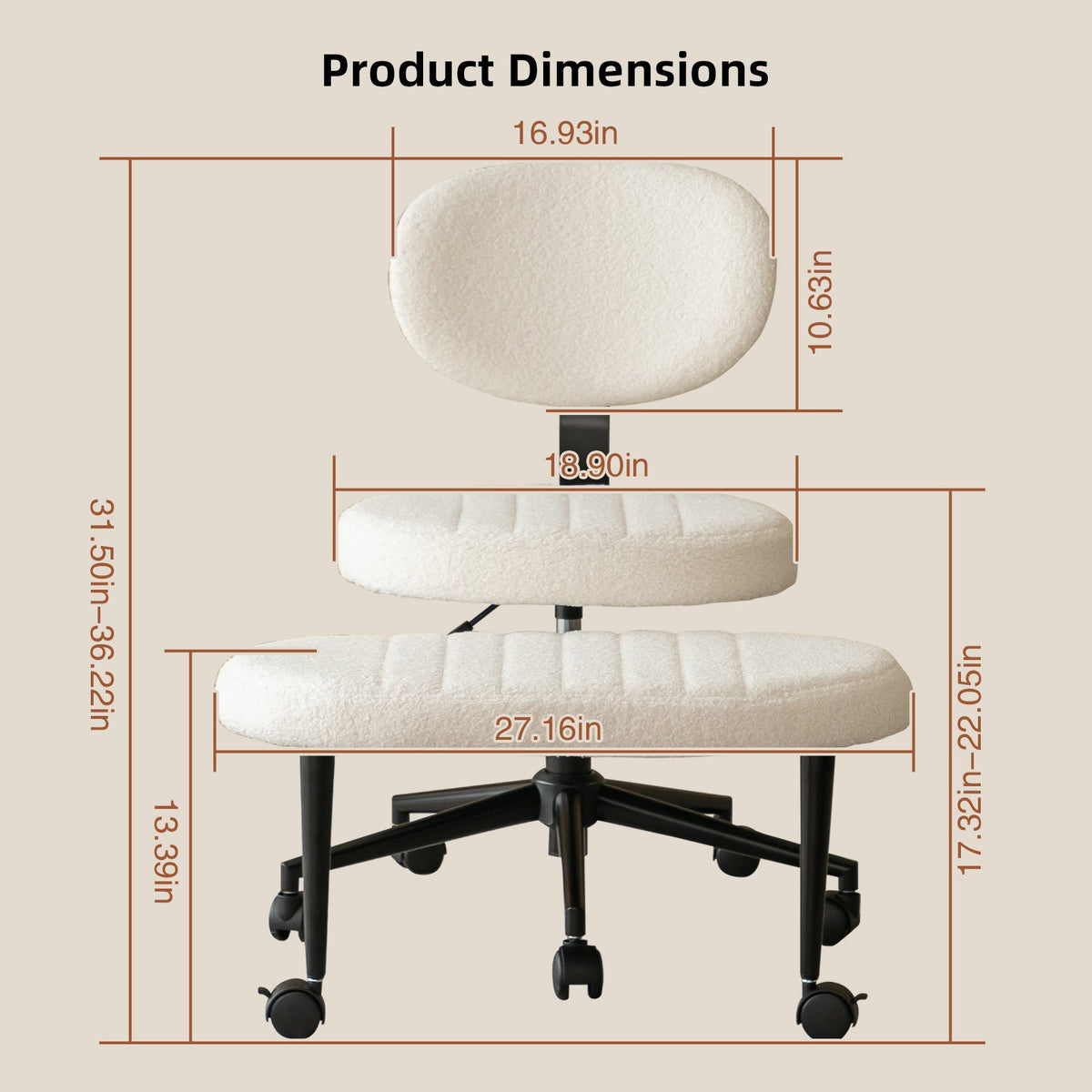 Ergonomic Office Chair – Multi-Position Cross Legged Design