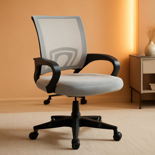 Ergonomic Mesh Office Chair With Lumbar Support Grey