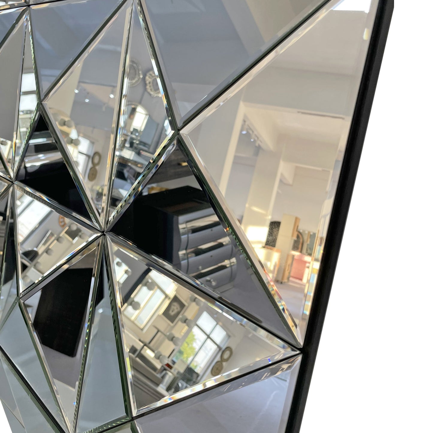 3D Mirror Wall Decor - Beveled Glass Large Square Wall Mirror
