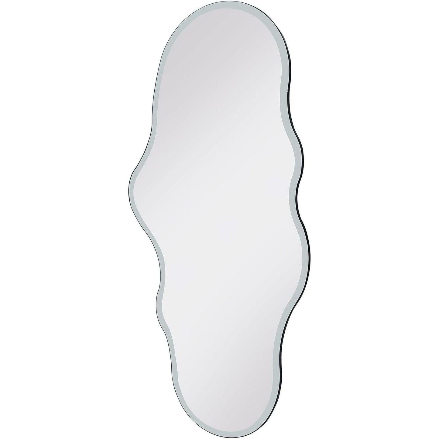 Full Length Wall Mounted Mirror 47x23 Frameless White