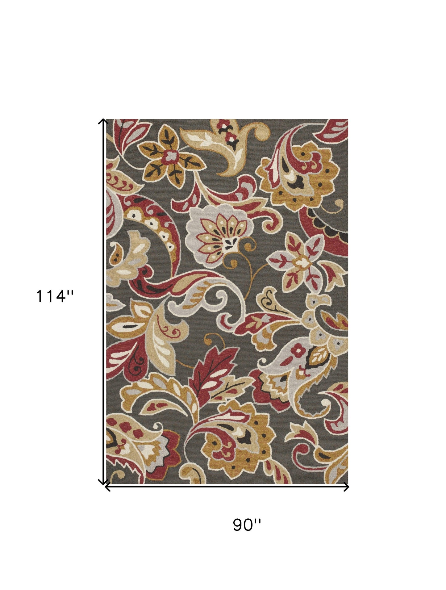 2' X 3' Taupe Hand Tufted Area Rug