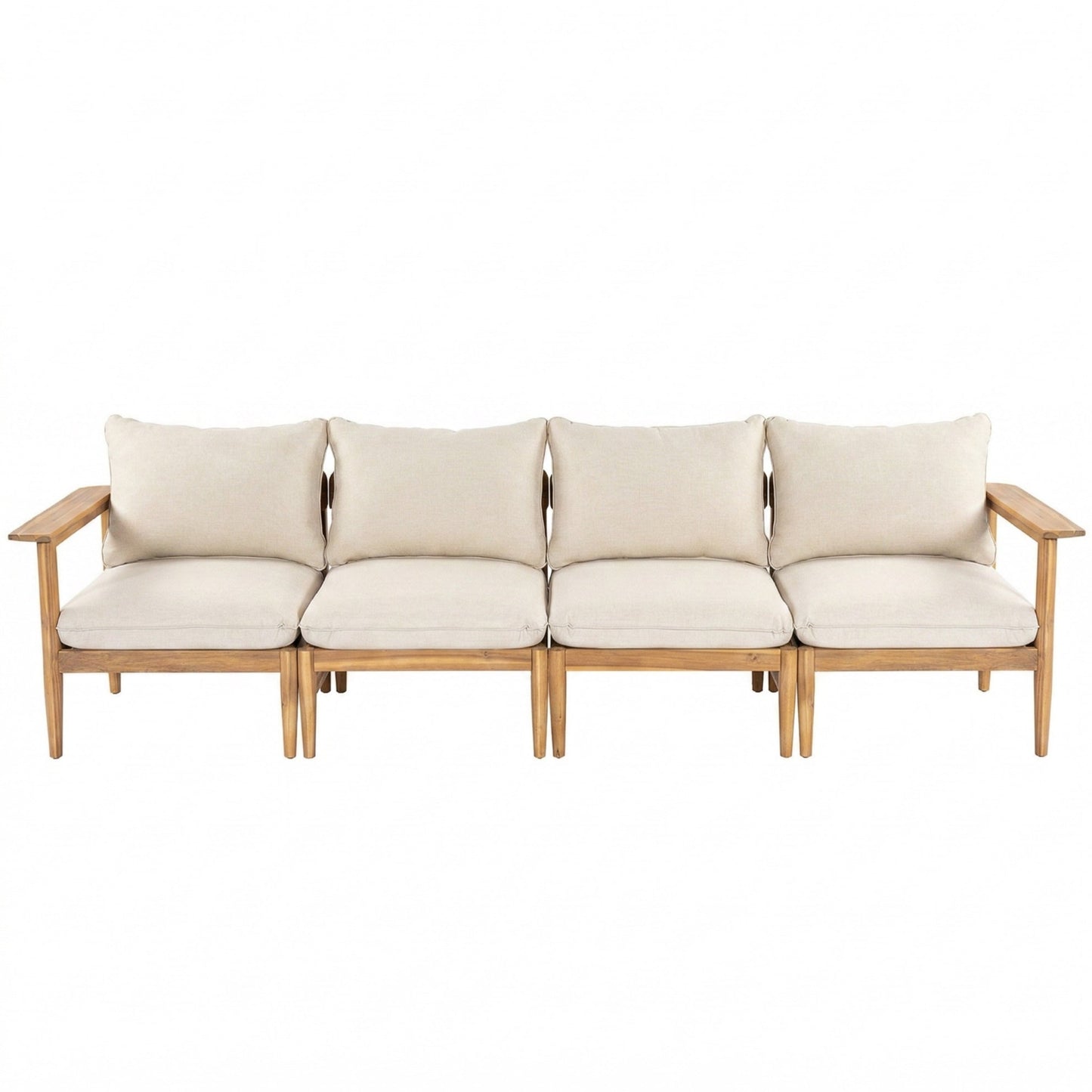 Terassi Outdoor Acacia Wood 4 Seater Sofa