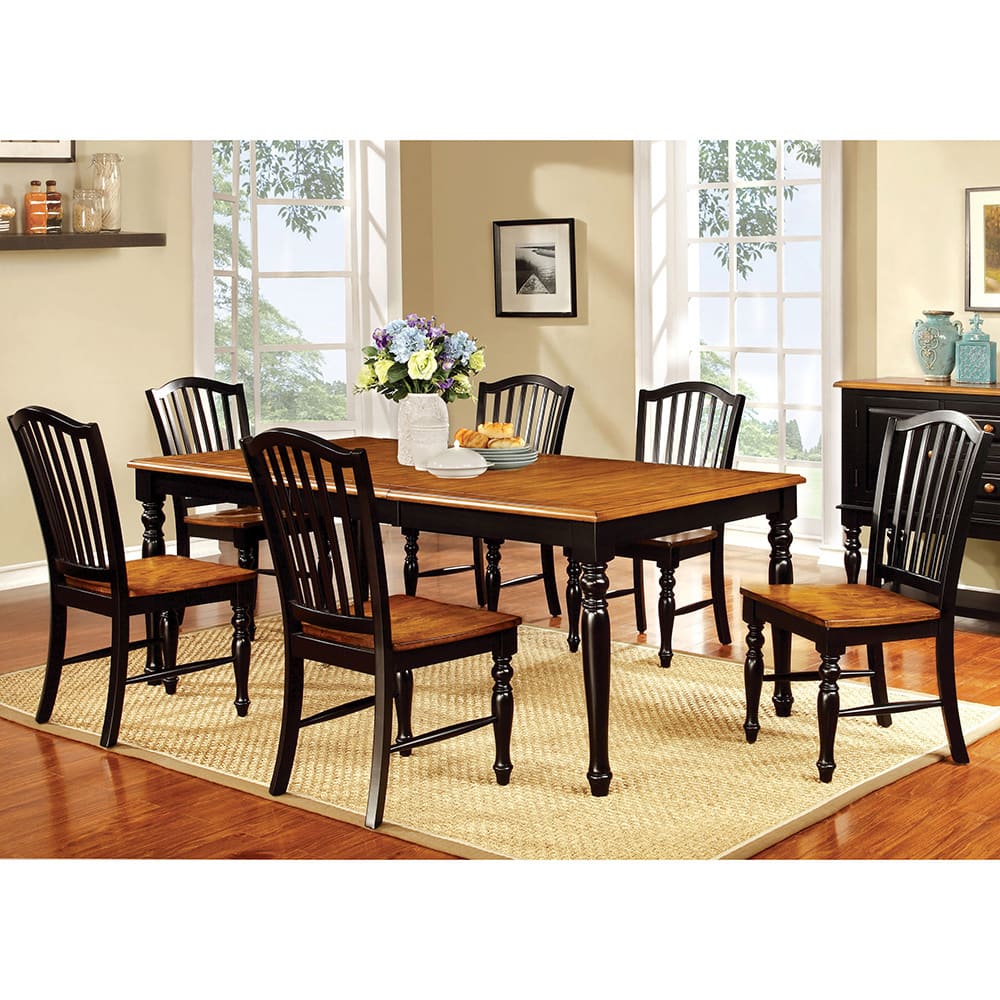 Simple Elegant Dining Side Chairs 2pc Set