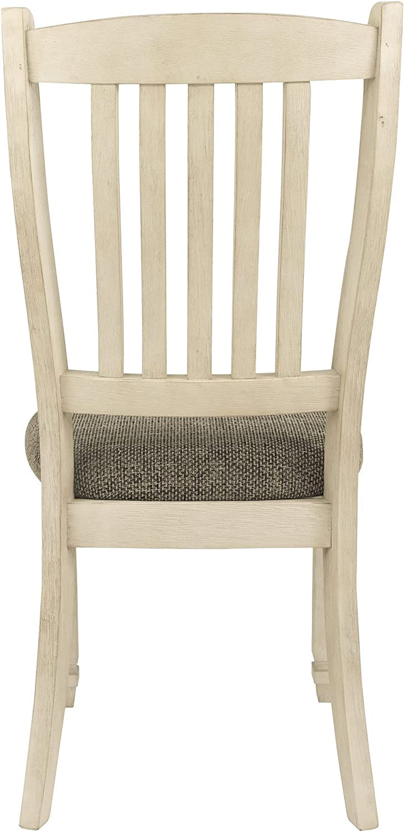 20 Inch Upholstered Dining Chair Antique White Set Of 2