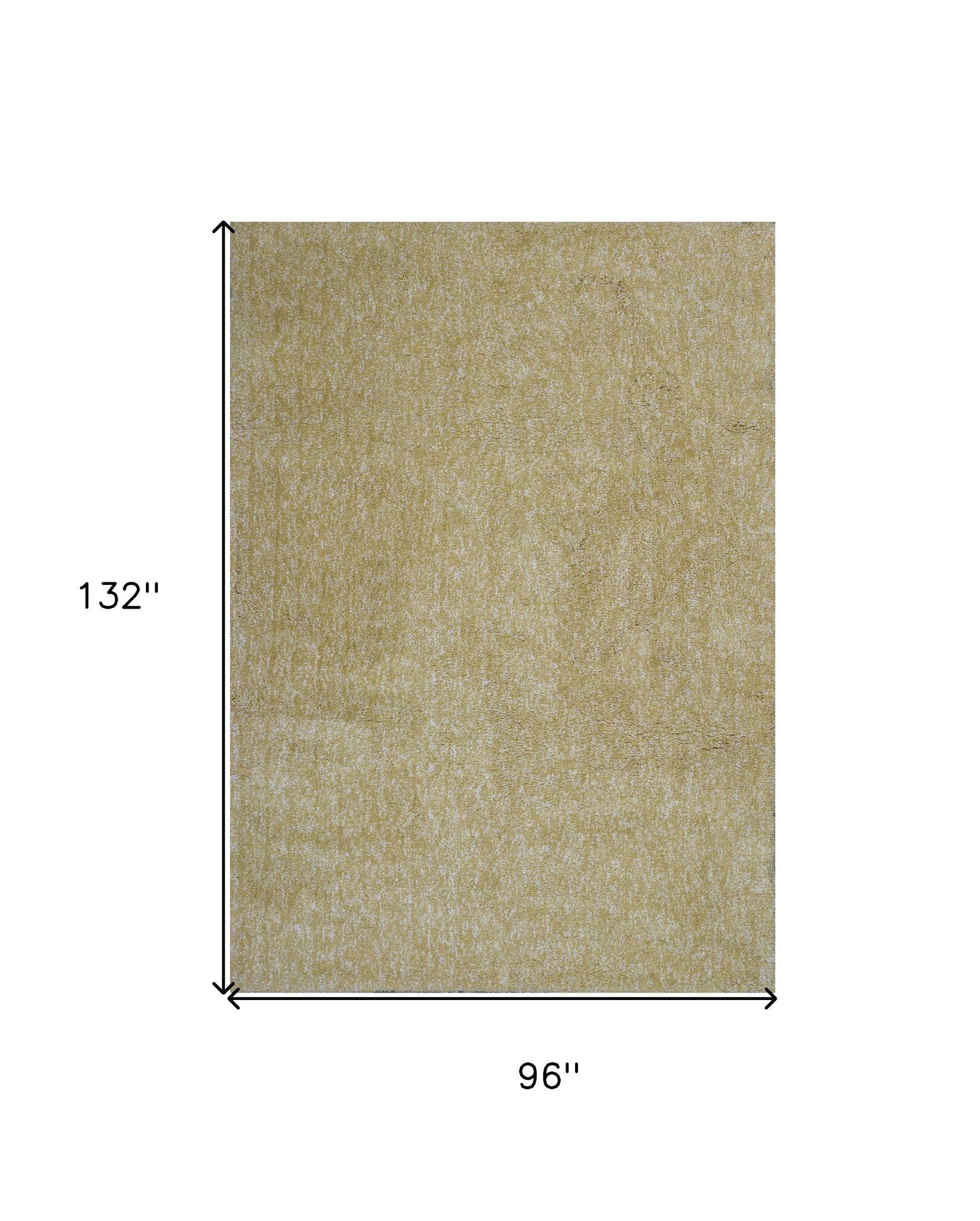 9' X 13' Yellow Hand Woven Area Rug