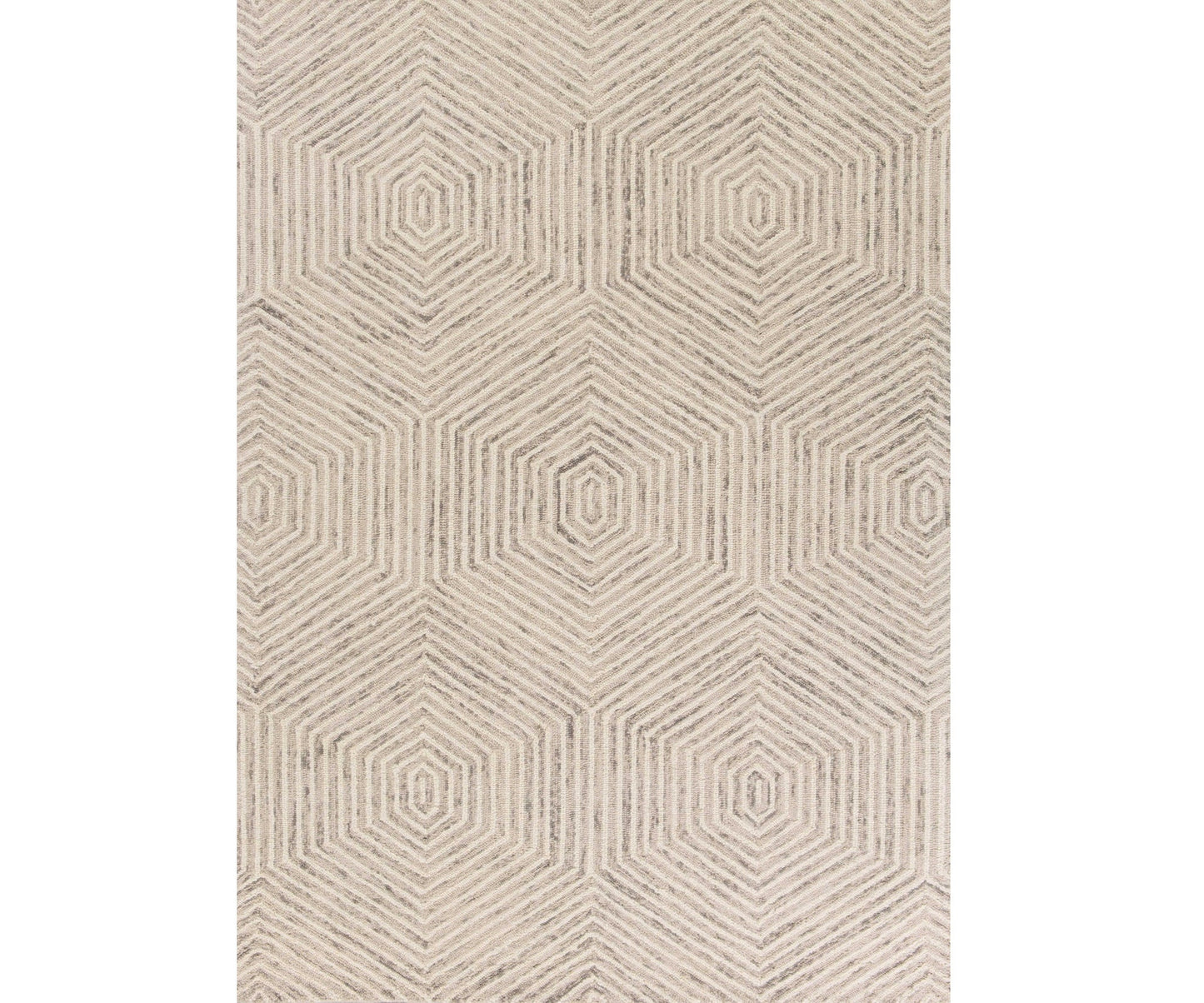 8' X 10'  Wool Ivory  Area Rug