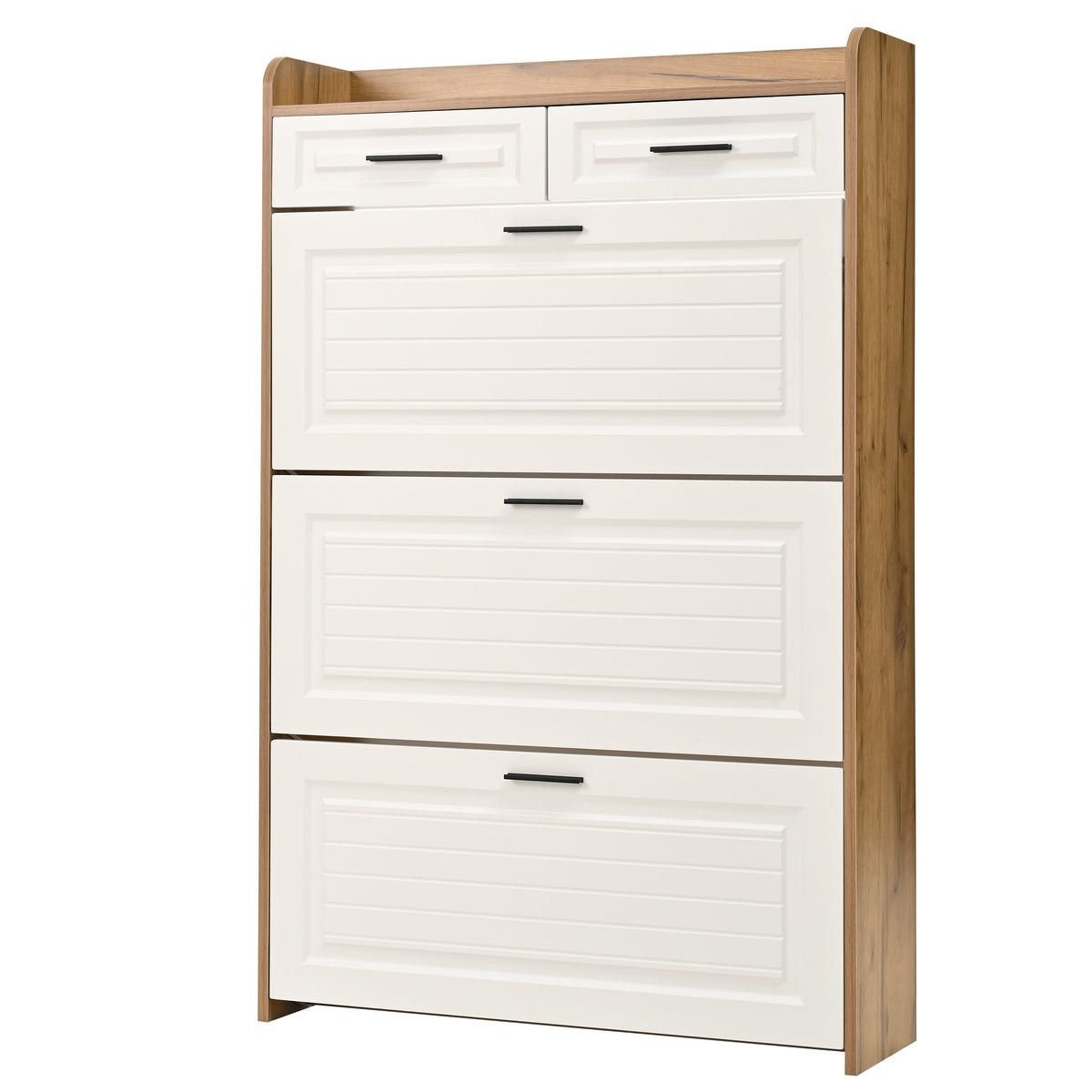 Narrow Shoe Storage Cabinet for Entryway