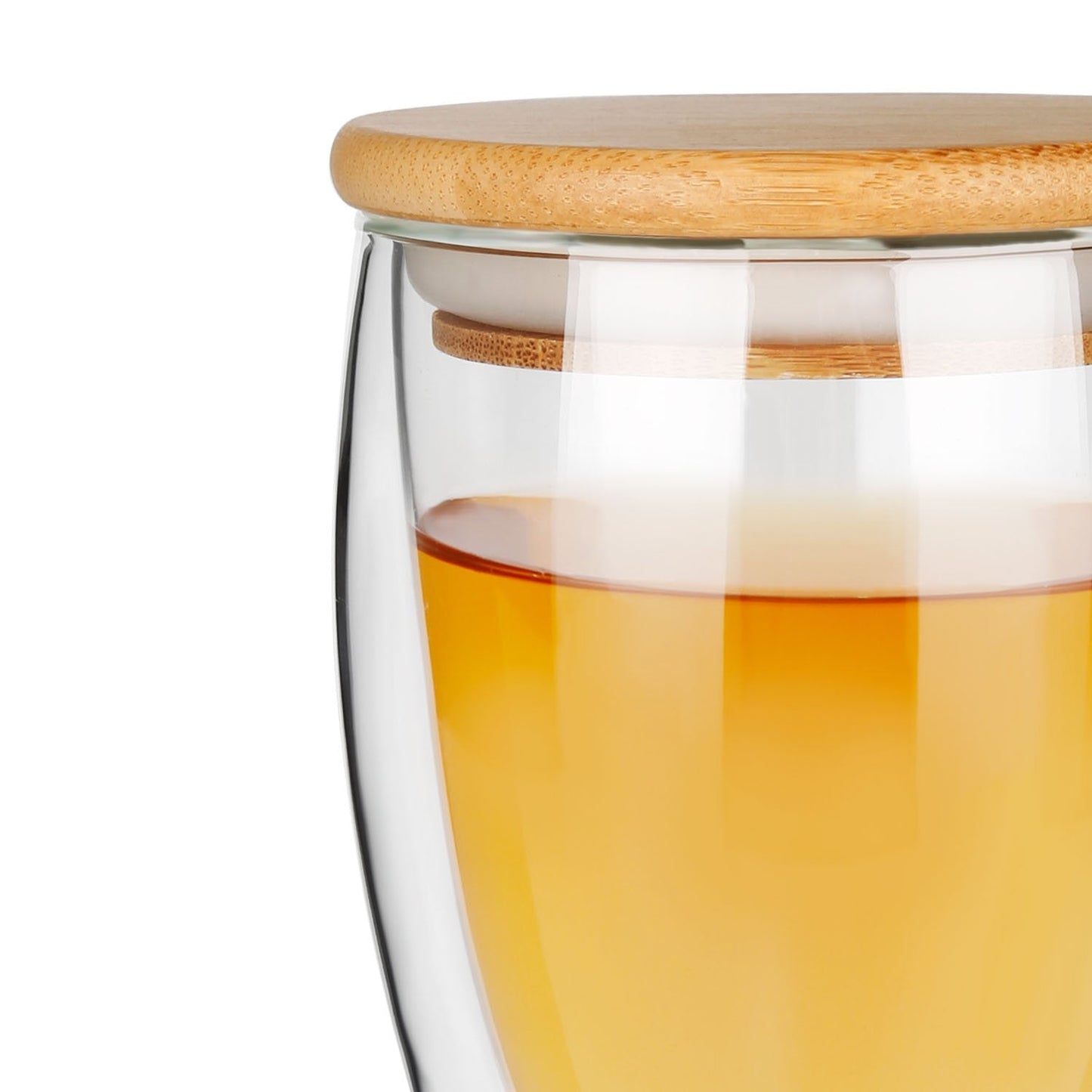 350ml 12oz Double Walled Mug with Bamboo Lid