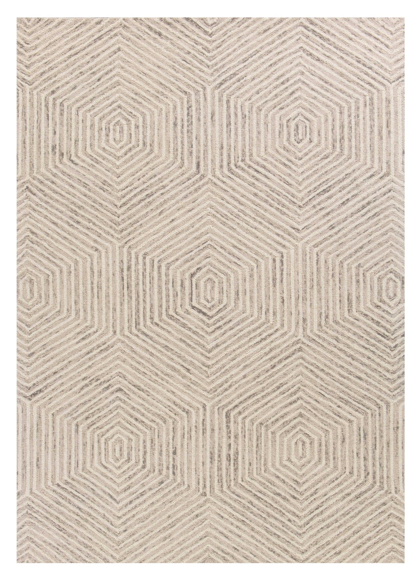 8' X 10'  Wool Ivory  Area Rug