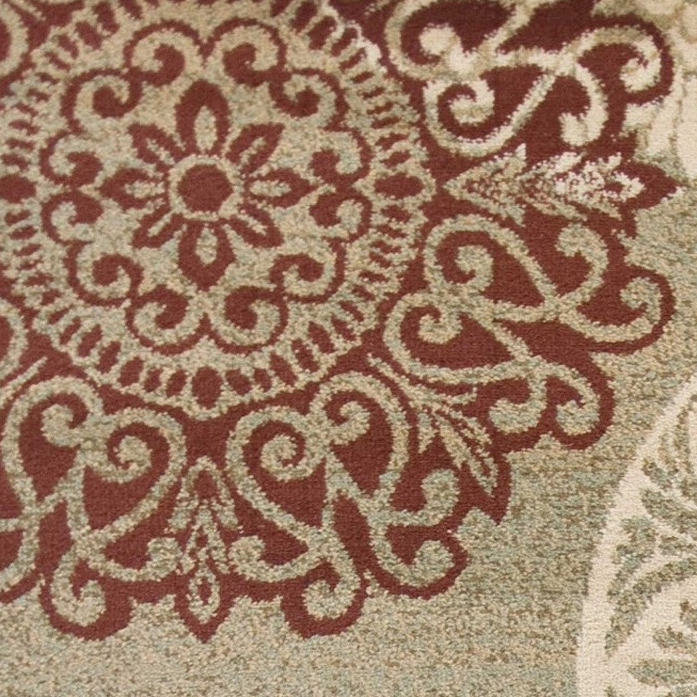 8' X 11' Sage Green Area Rug