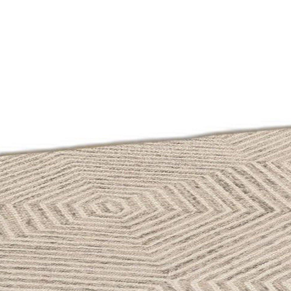 8' X 10'  Wool Ivory  Area Rug