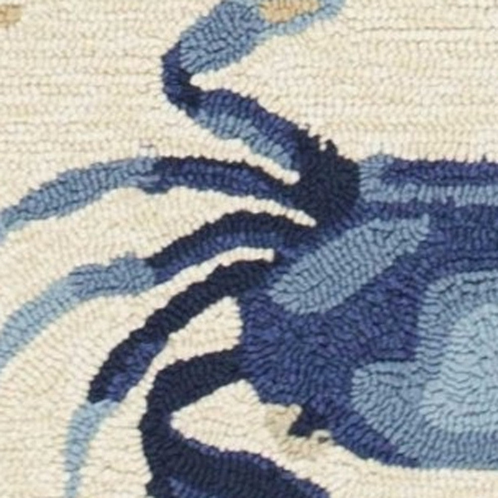 2' X 3' Beige Hand Tufted Area Rug