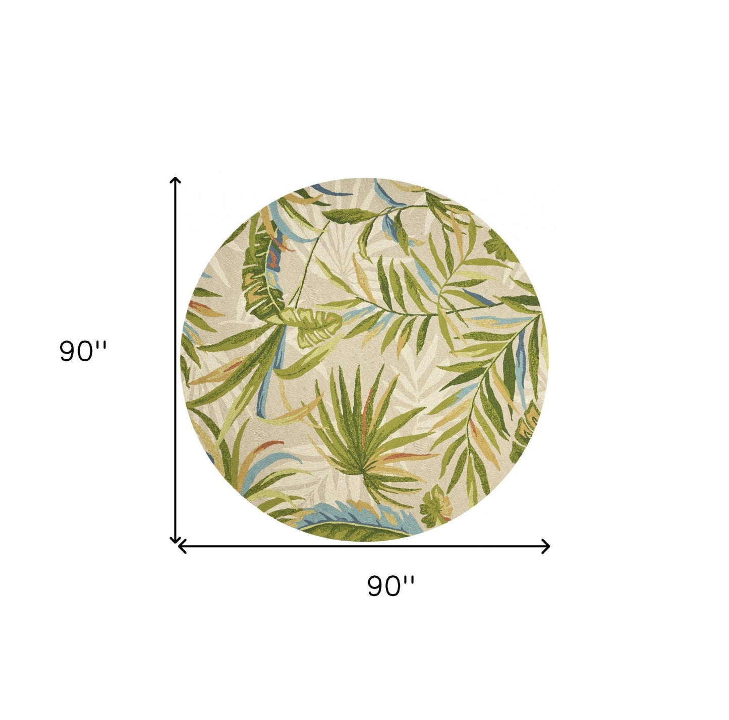 7' X 9'  Uv Treated Polypropylene Sand Area Rug