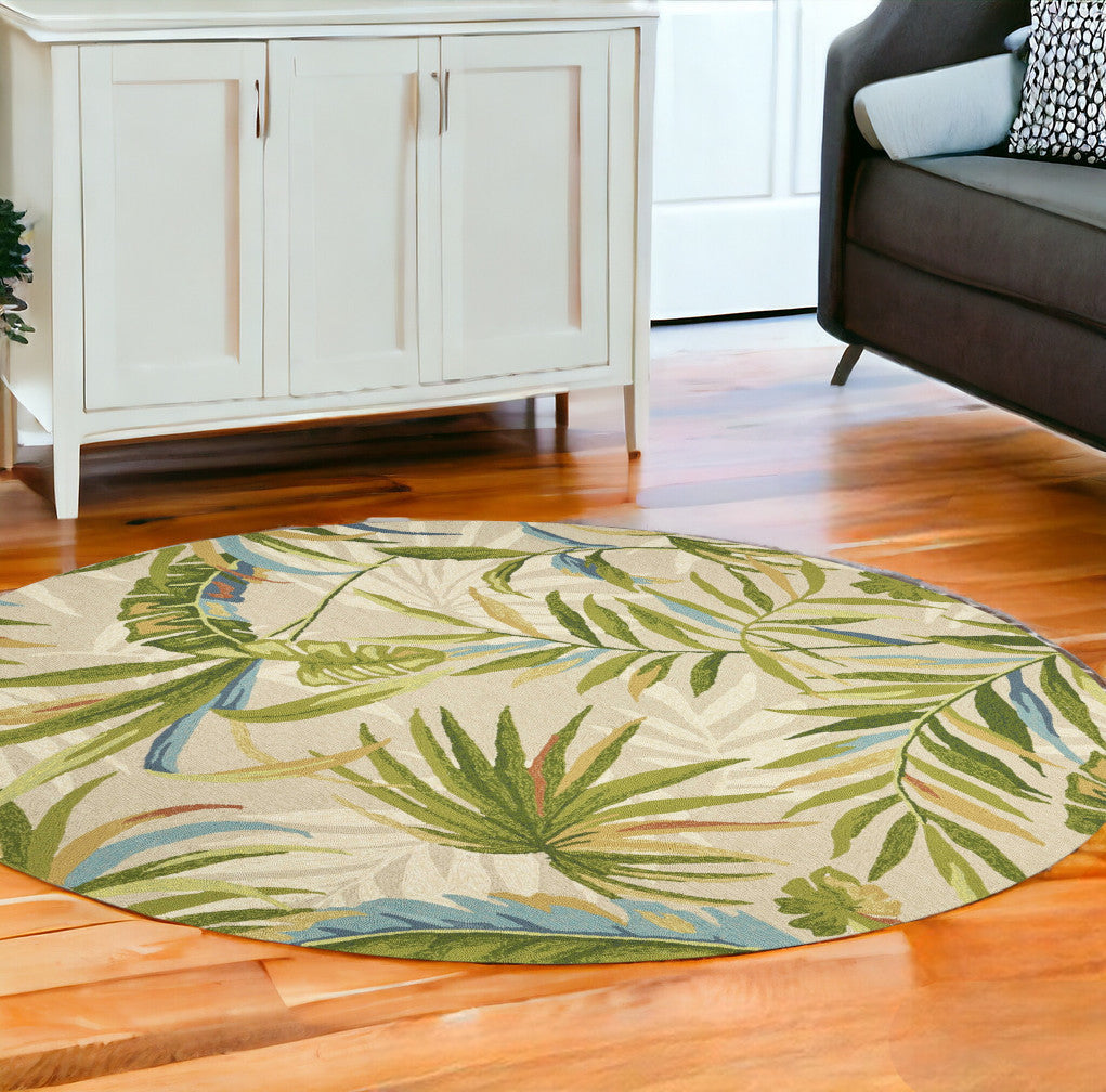 7' X 9'  Uv Treated Polypropylene Sand Area Rug