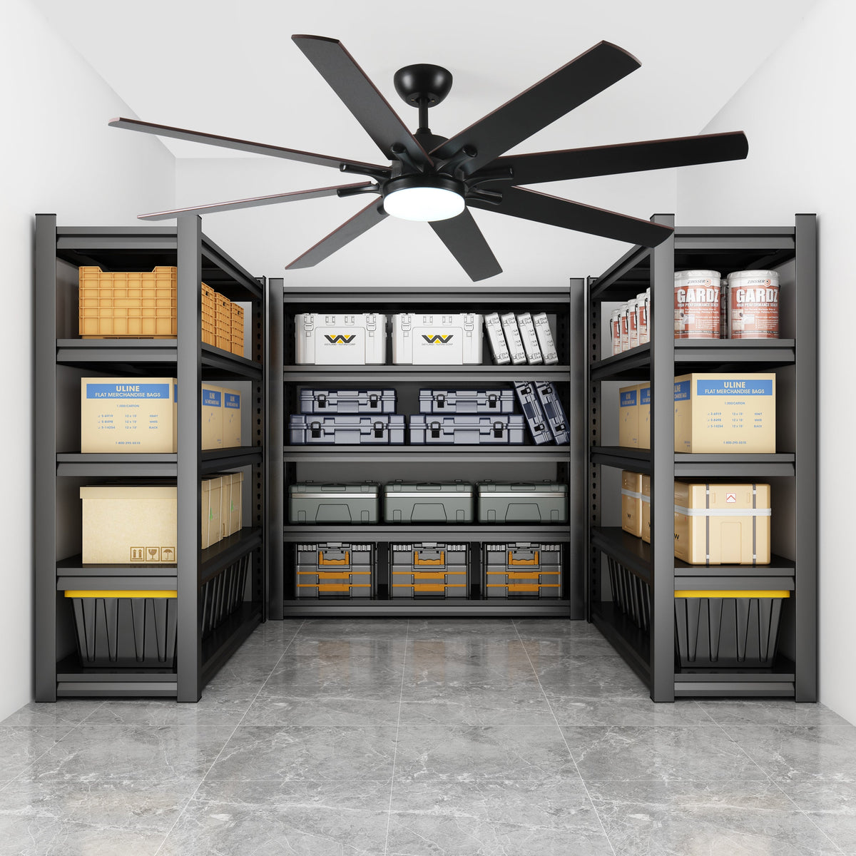 72 Inch Large Ceiling Fan with Lights and Remote Control