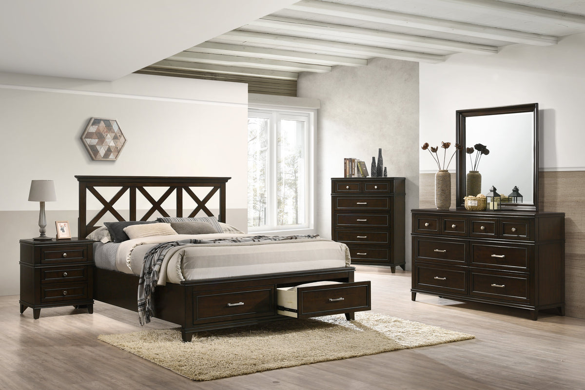 King X Storage Bed