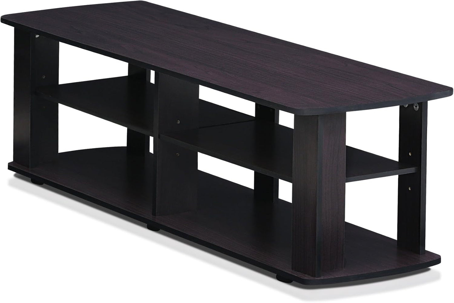 Nelly Dark Walnut Entertainment Center TV Stand 43.3W x 13.4H