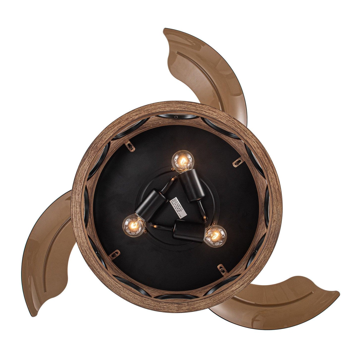 36" Mirelle Farmhouse Downrod Mount Ceiling Fan with Lighting and Remote Control