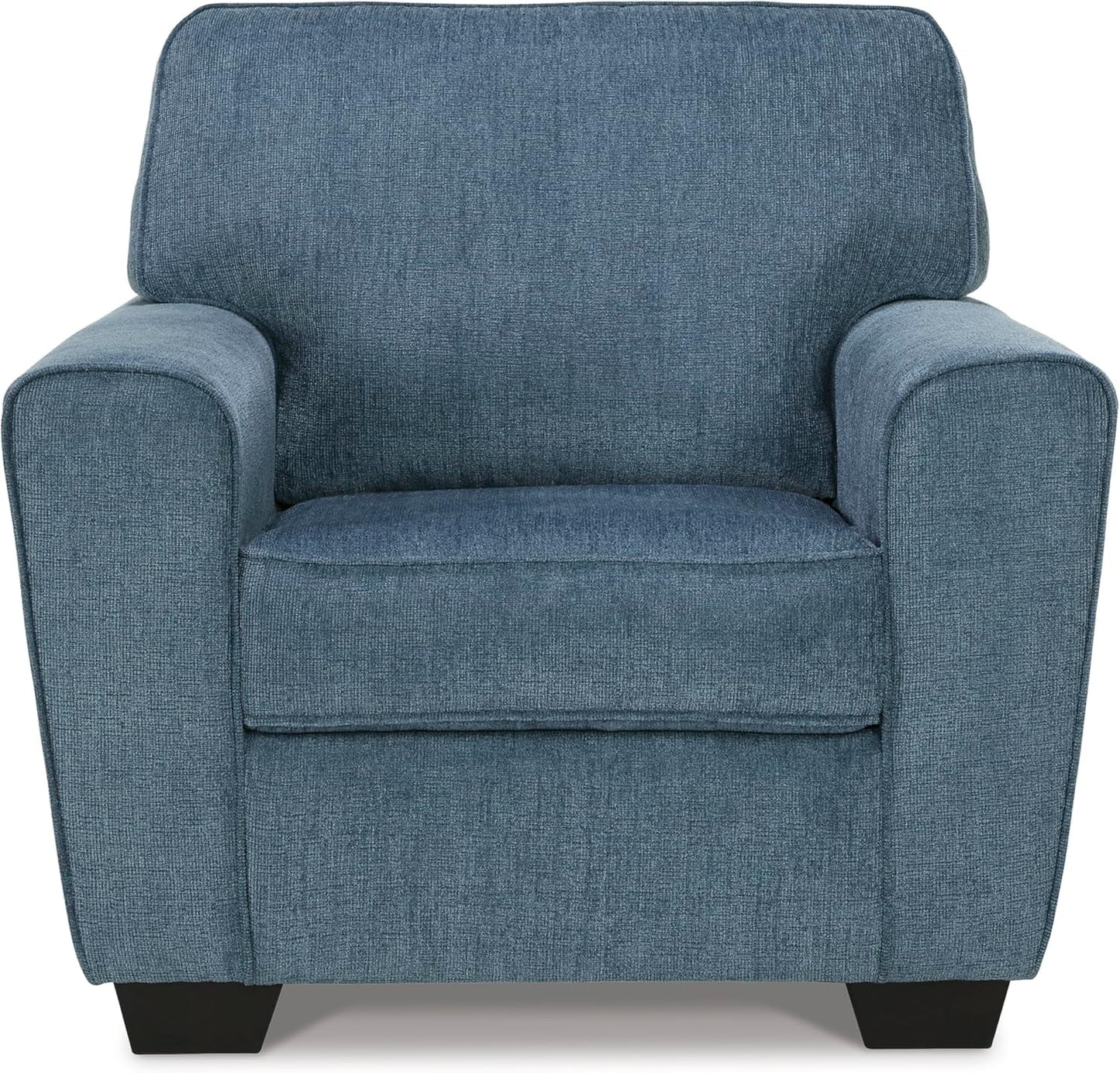 Modern Upholstered Accent Chair In Blue For Living Room