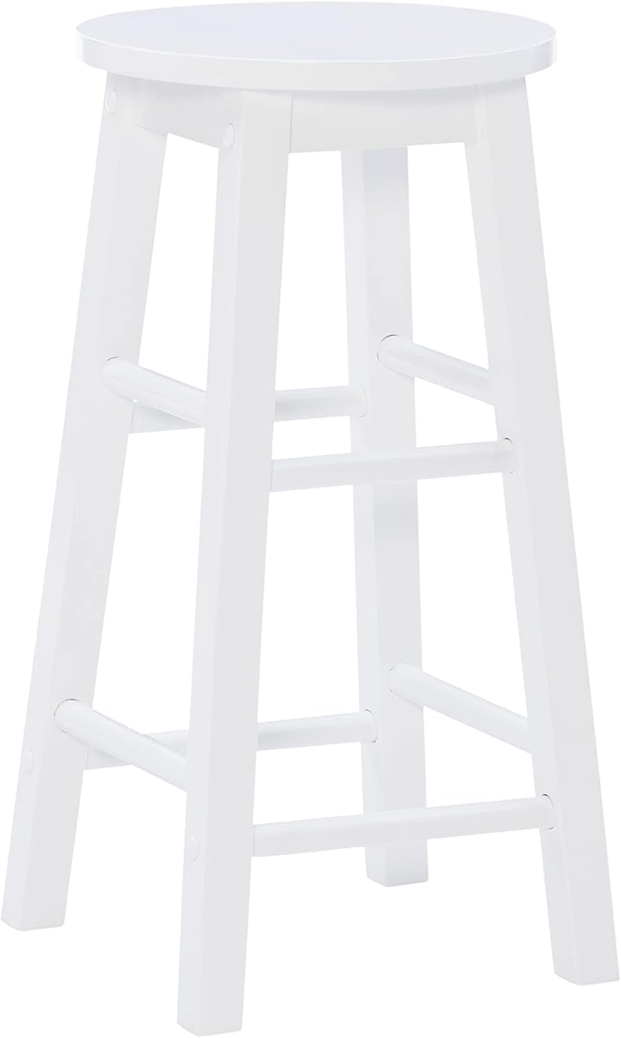 Zeke White 24 Inch Counter Stool Modern Kitchen Seating
