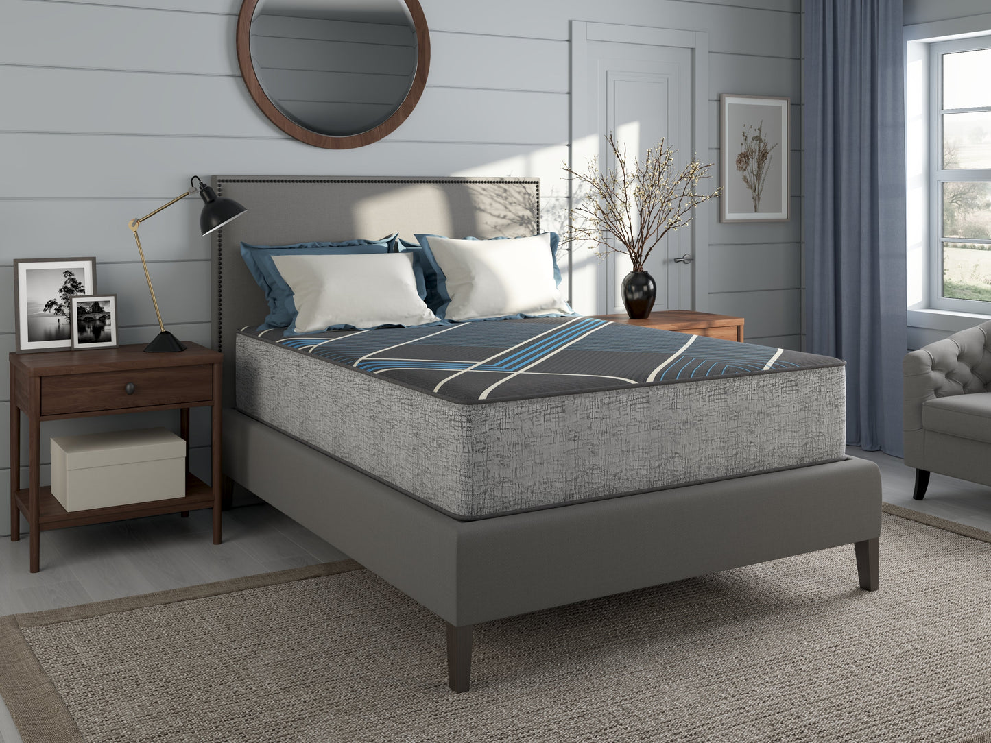 TempaGel by Restonic 13" Smooth Top, Lux Firm Mattress, California King
