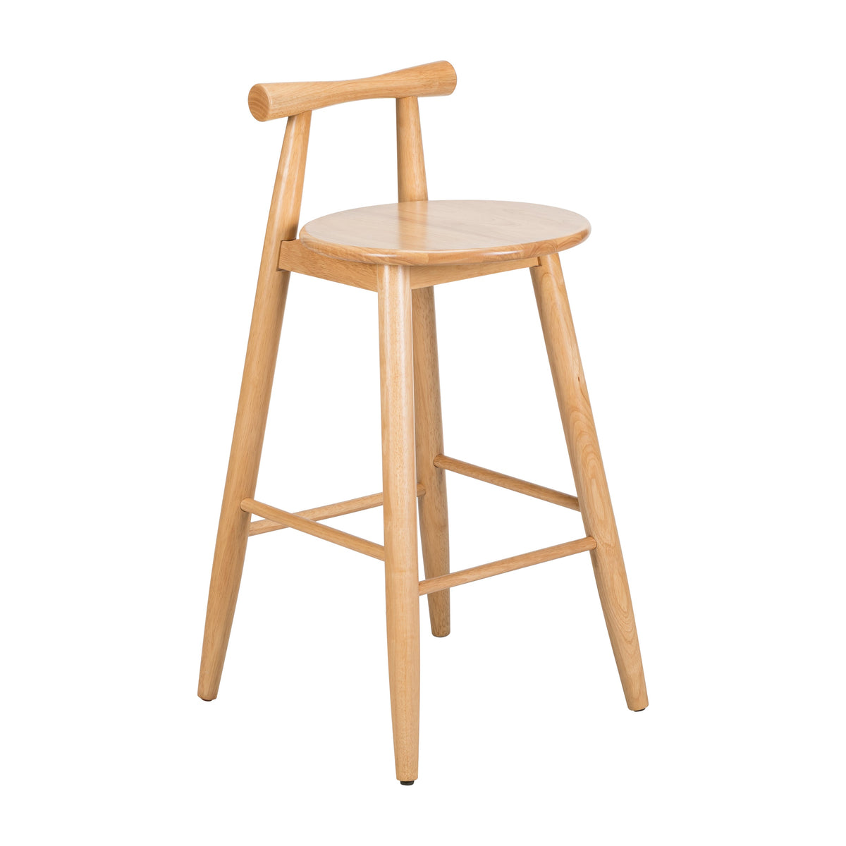 Grove Indoor Rubberwood Barstool