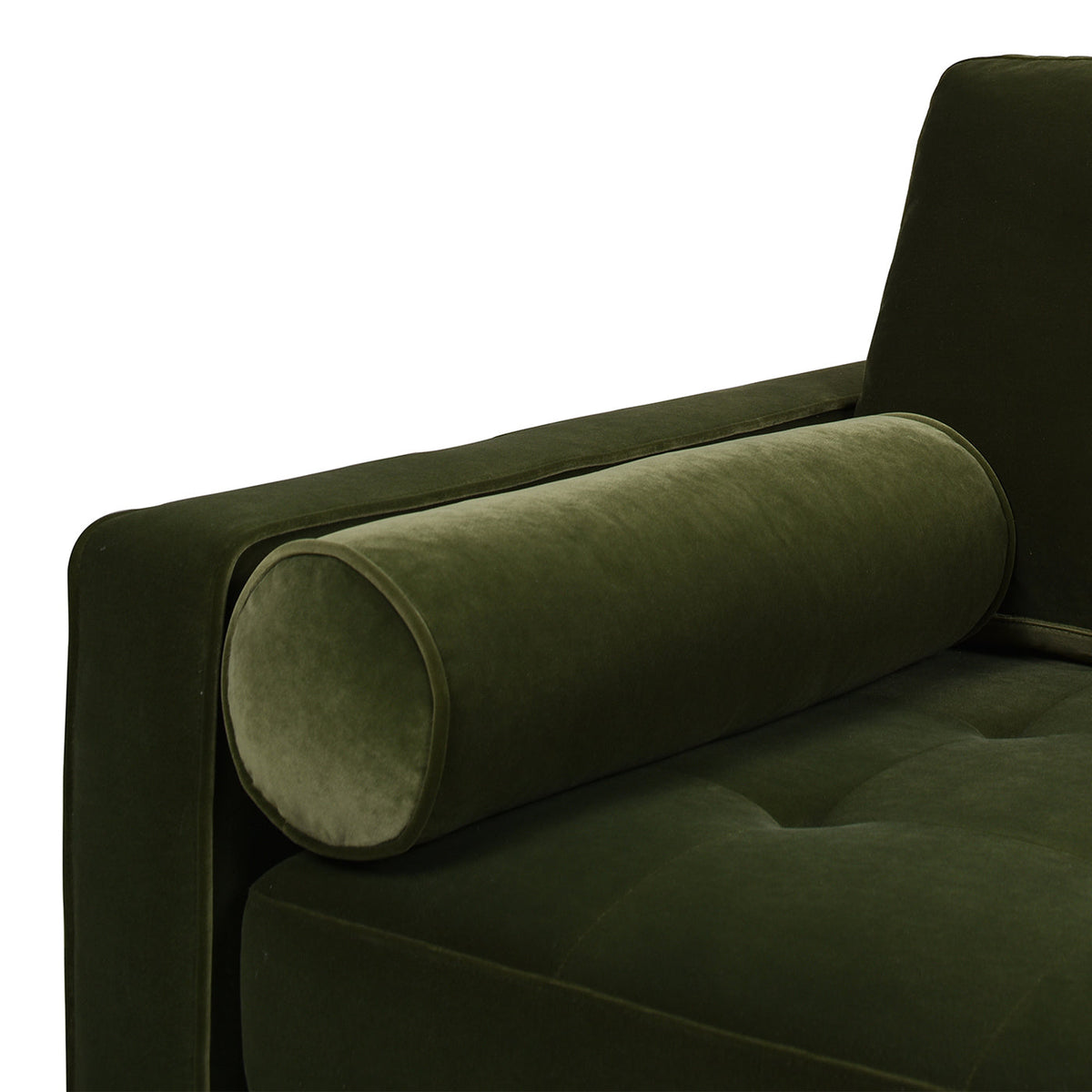 Nicholas 83.5" Mid-Century Modern Sofa, Olive